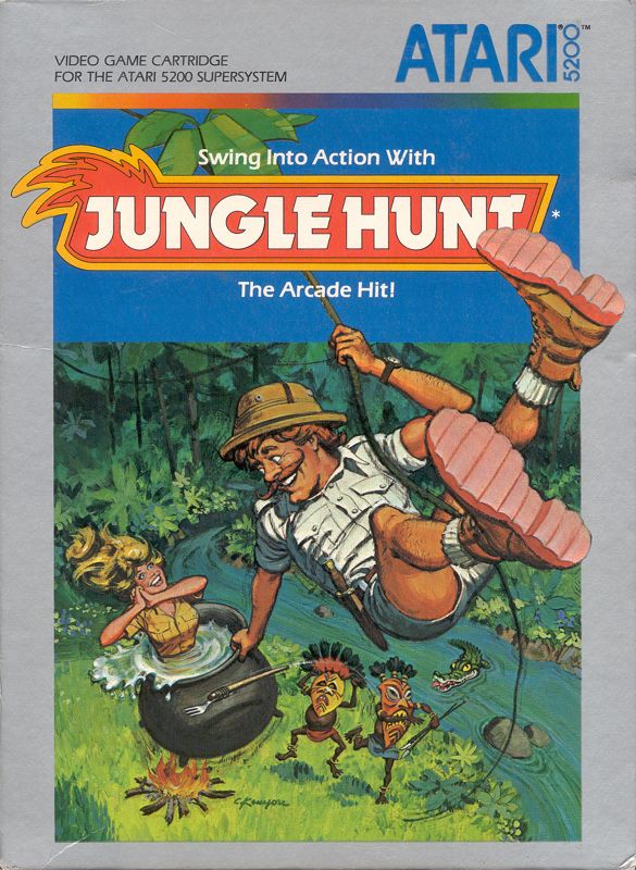 Jungle Hunt box art for Atari 5200
